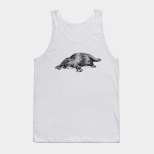 Platypus Illustration Tank Top